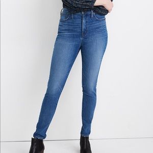 Madewell high-rise skinny jeans Maricopa wash